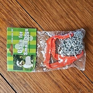 Leash, 38 in , chain, small animal,  approximately 3 feet, New, unopened.